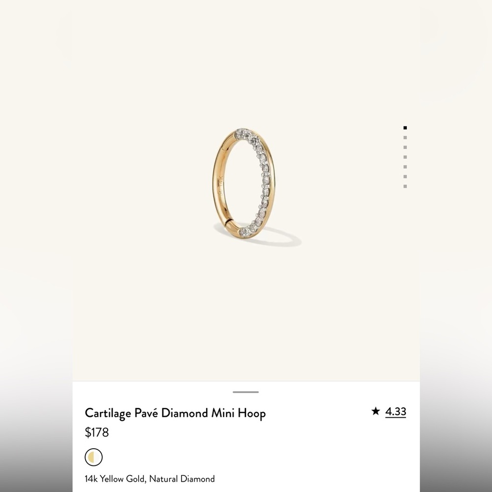 mejuri cartilage earring